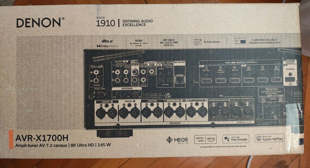 Amplituner Denon AVR X 1700H nou sigilat garantie