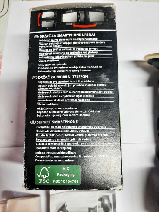 Suport Smarthpone auto+ incarcator auto (2 cabluri)