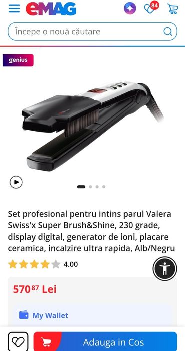 Vând Set profesional pentru întins părul Valera Swiss'x Super Brush