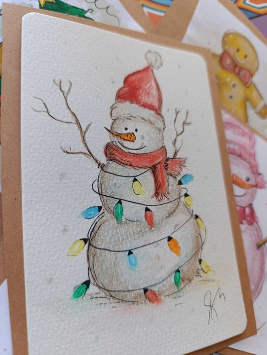 Рисувам по поръчка, картички (Коледа, Рожден ден и др.)