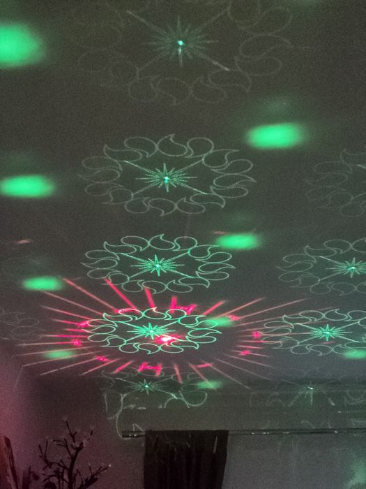 Lumină Disco Vicalo Dual Balls–Nouă,RGB,Stroboscop,Activare pe Muzică