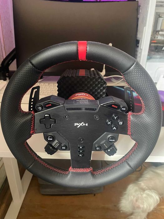 Volan gaming PXN VD4 cu quick release + PXN V9 desk clamp