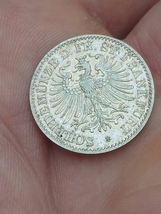 6 kreuzer 1866г. тираж 38.000 UNC/MS62/63