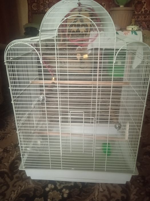 Продам большую клетку для попугаев