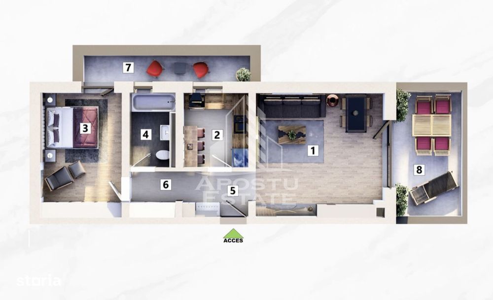 Apartamente cu 2 camere de vanzare, parcare inclusa, Mehala Timisoara