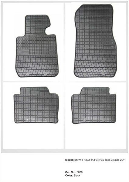 Covoare cauciuc BMW F30 / F31 / F34 / F35 seria3 / seria4 din 2011->