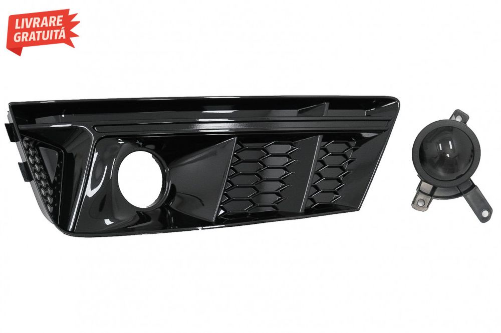 Grile Laterale Audi A4 B9 Sedan Avant (2016-2018) RS4 Design Negru