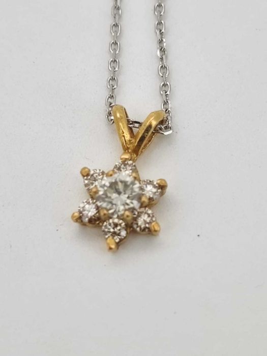 Pandativ aur 18k cu diamante naturale 0.5ct