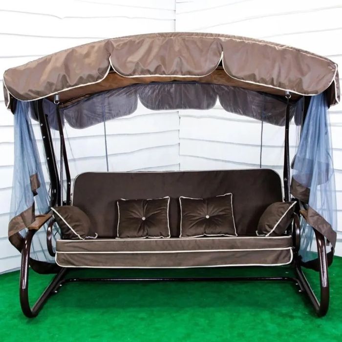 Садовые качели с москитной сеткой