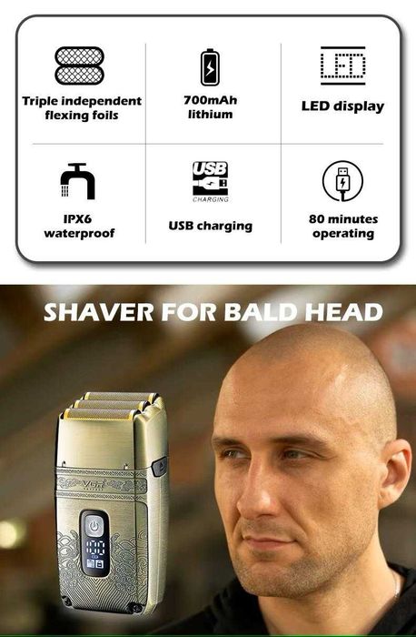 VGR-V-335 Професионален шейвър Глава и Брада