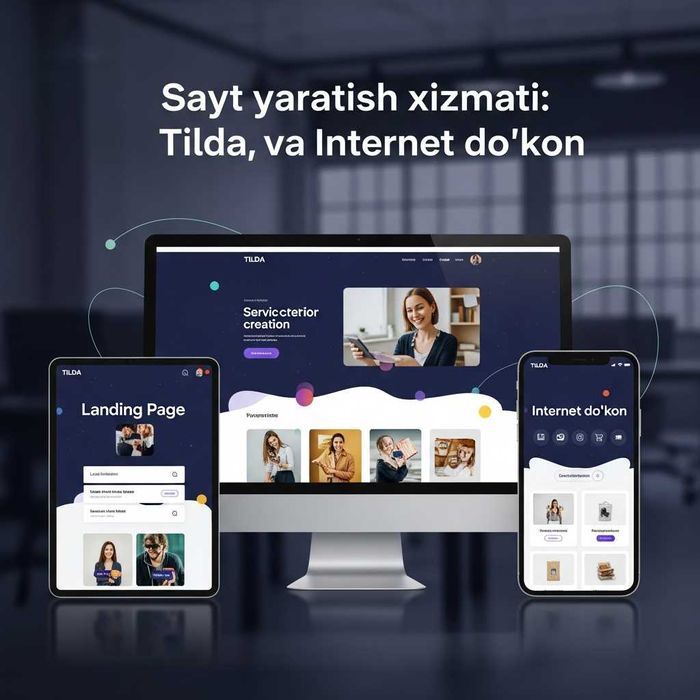 Sayt yaratish xizmati: Tilda, Landing Page va Internet do'kon