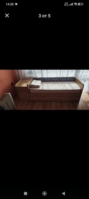 детско / юношеско легло с матрак и скрин
