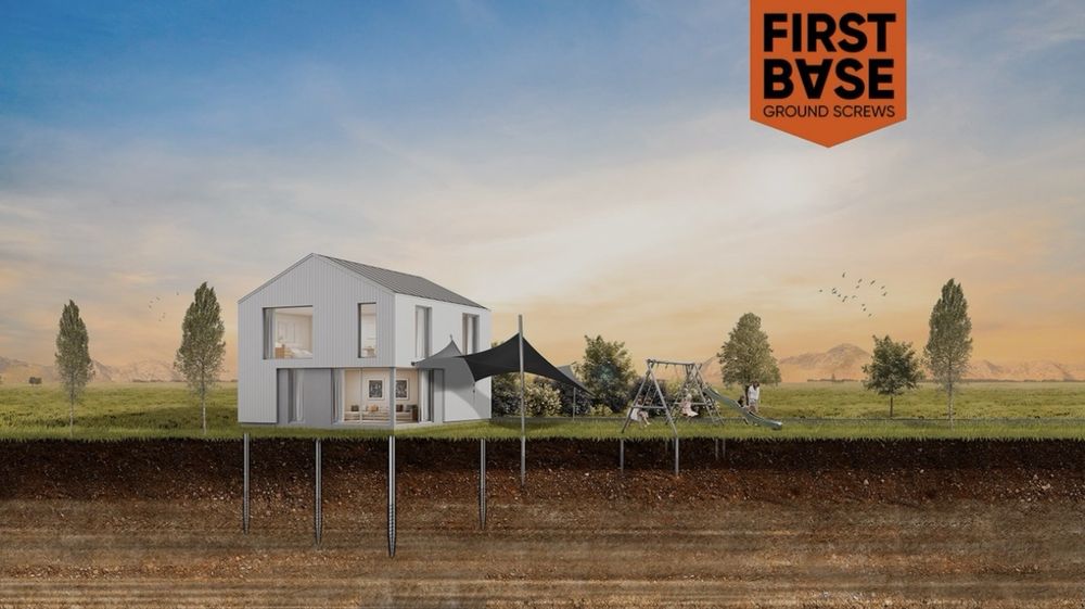 Fundație pe piloni metalici cabană,modulară,container,foisor,anexa