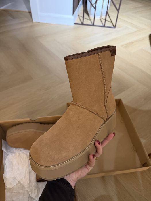 Cizme UGG Cityfunc Mid, originale, culoare maro camel.