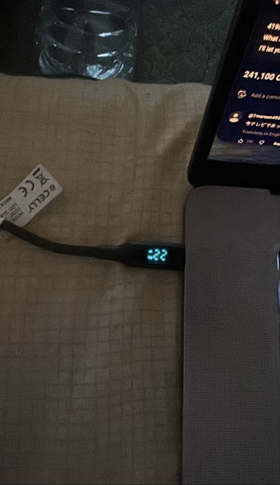 Cablu Celly 100W USB C la USB C cu ecran