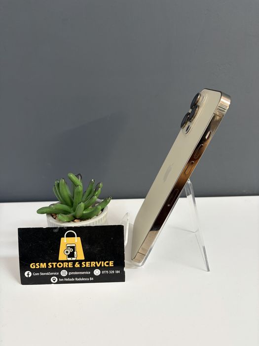 Iphone 14 Pro Max Gold 1.02Tb 100%  Baterie 2 Ani Garantie Gsm Store&Service