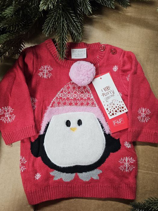 Bluzita  fetite cu pinguin