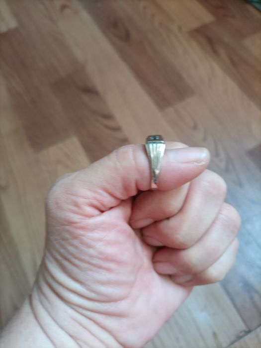 Кольцо, серебро.