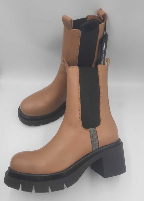 Superbe botine/ghete chelsea dam REPLAY originale noi piele naturala fina foarte comode 39/40