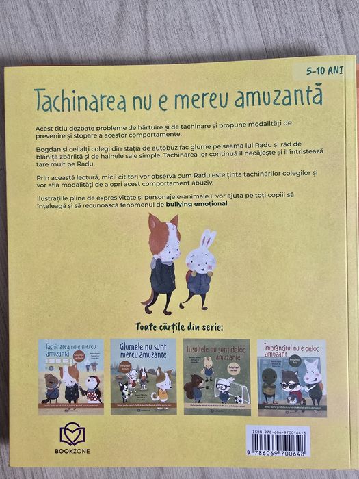 Cărți pentru 5-10 ani despre Bullying (verbal, emoțional, fizic și ascuns)
