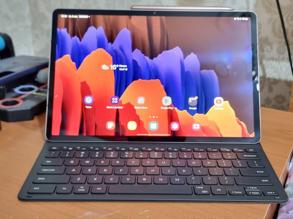 Samsung galaxy tab s7 plus 256gb gold ideal
