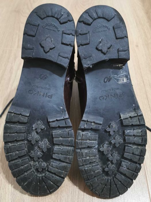 Ghete (botine) dama Pinko Dark Brown Leather 40 stare buna