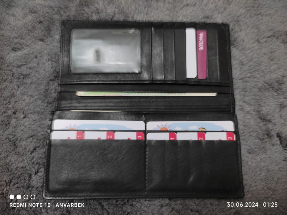 Длинный кошелек из натуральной кожи Милано