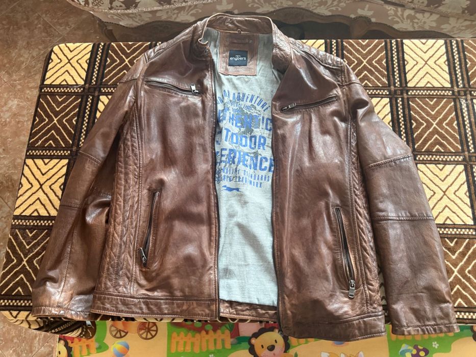 Кожено Яке -размер Л-Кенгураска кожа