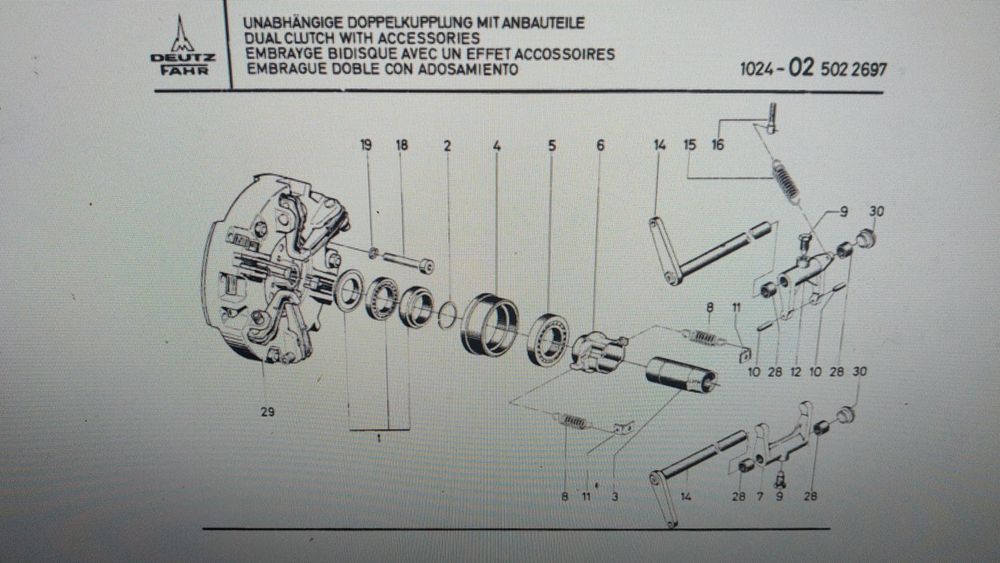 Kit ambreiaj tractor deutz agrotron l720 toată gama deutz massey fergu