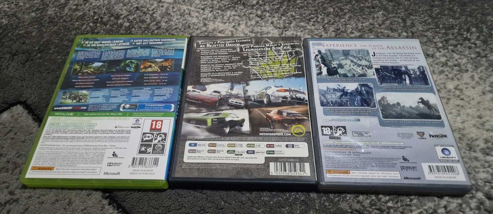 Jocuri pentru Xbox 360 și un joc pentru PC