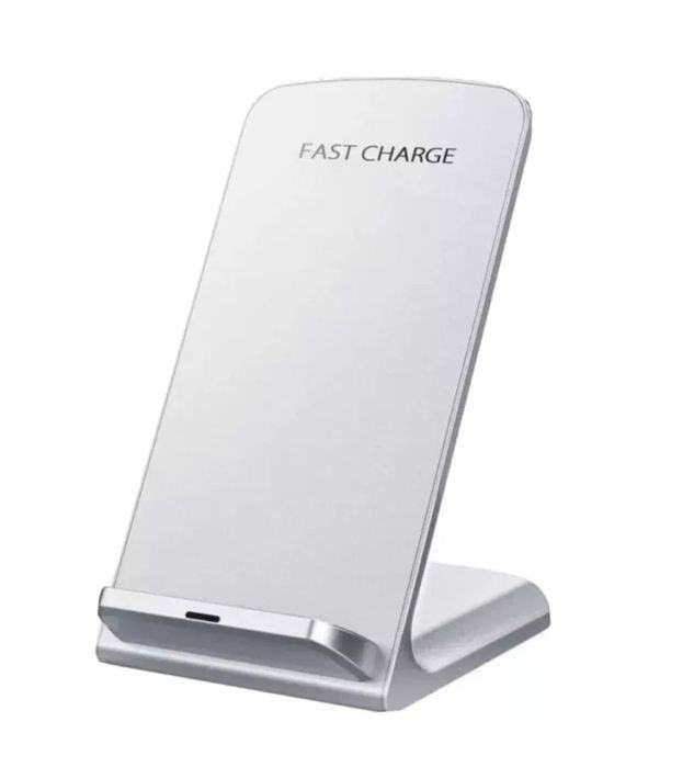 2 в 1 Стойка и Безжично Бързо Зареждане Зарядно за Телефони
