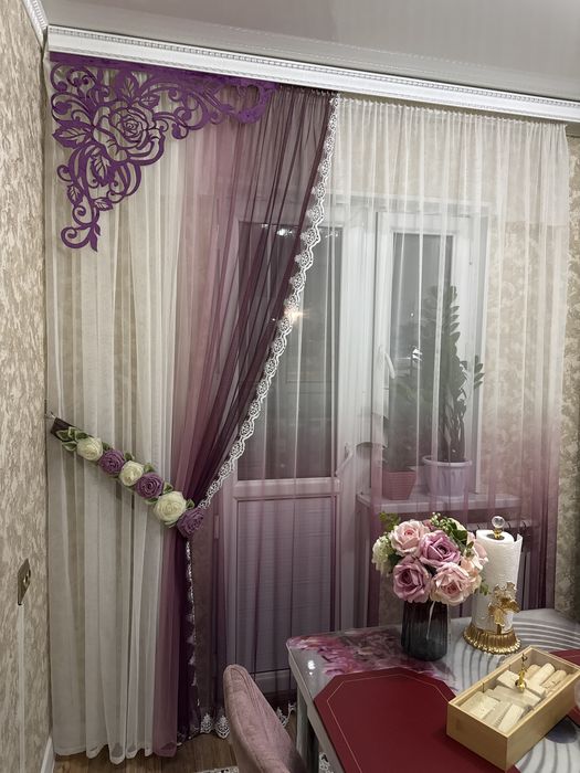 Продам срочно шторы для кухни