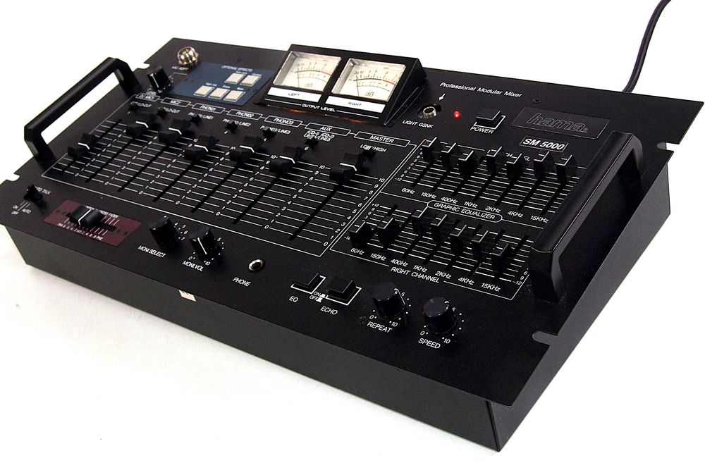 Mixer Hama profesional, 6 intrari, 4 iesiri, ideal DJ si studio, NOU