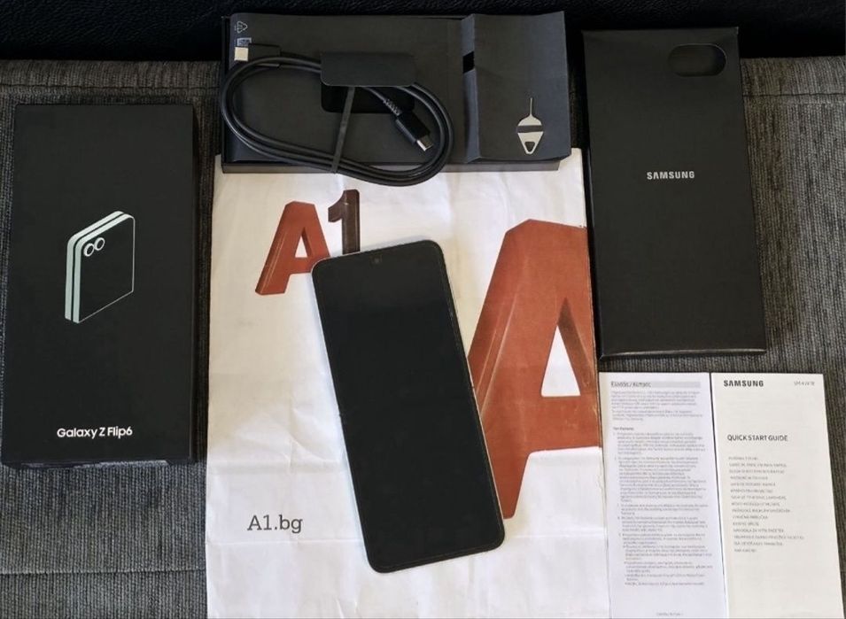 КАТО НОВ 512GB Samsung Z Flip 6 Гаранция A1 2026 г. Mint | Зелен