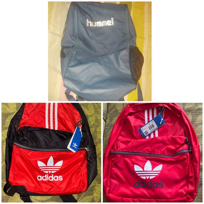Тънка раница Hummel и нови раници на Adidas