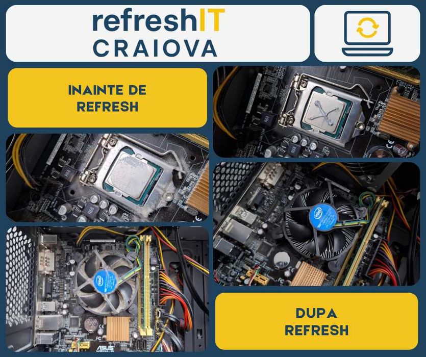 Servicii de diagnoză, curățare și mentenanță PC, Laptop-uri și Console