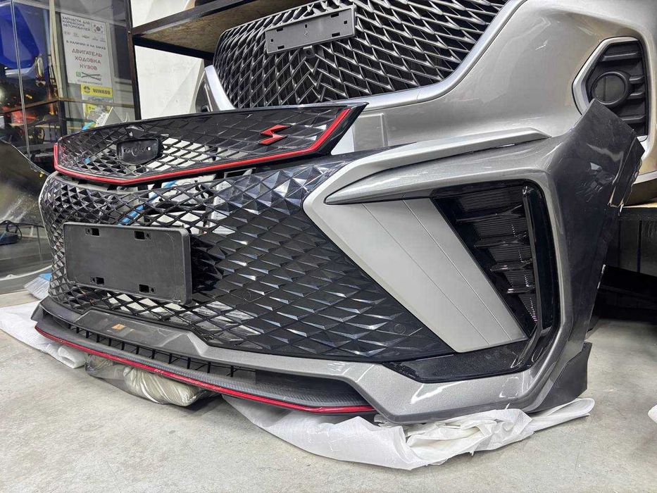 Geely Coolray Рестайлинг Передний бампер в сборе
