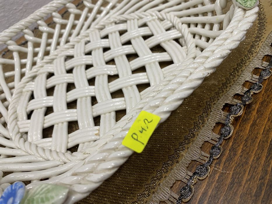 Италианска мрежеста фруктиера от порцелан