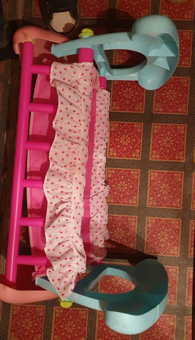 Pătuț balansoar bebe păpușă