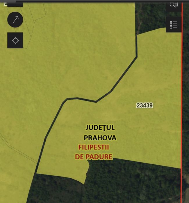 Vand teren extravilan 52.755 mp si 57.400mp -  Filipestii de Padure