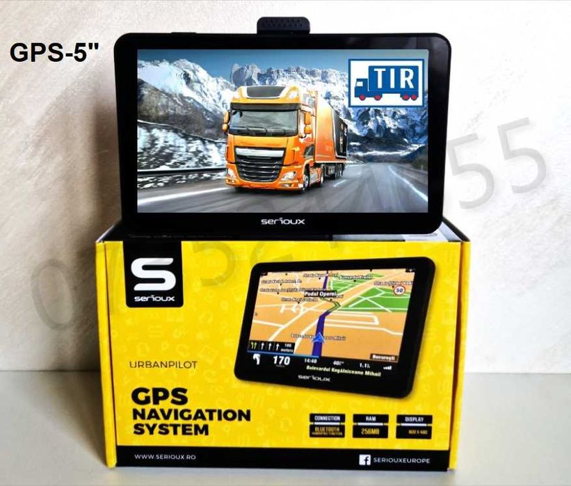 GPS - Navigatie SERIOUX 5"UrbanPilot,Truck,TIR,Camion,Auto. Garantie