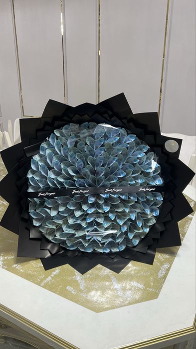 Бумажный Букет ақшадан жасалған гүл