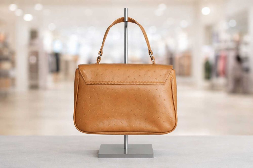 Дамска (ретро) елегантна чанта с една къса дръжка