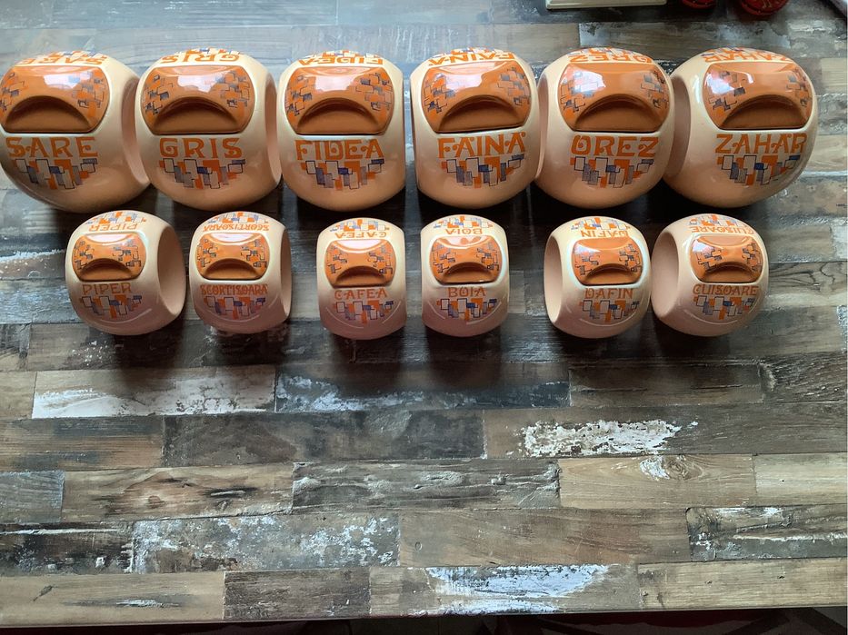 Set condimente Sighisoara 12 buc portelan