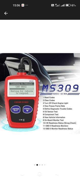 Diagnoza Auto Noua Tester Auto Nou Diagnosticare Vehicul Obd 2 SIGILAT