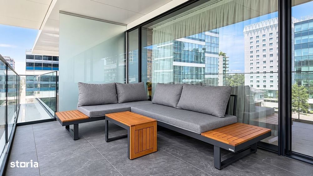 For Rent | Luxury 2-Room Apartment | 20 sqm Terrace | One Floreasca