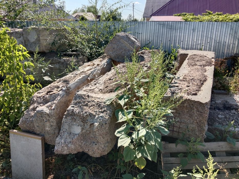 Бетонные блоки можно использовать как