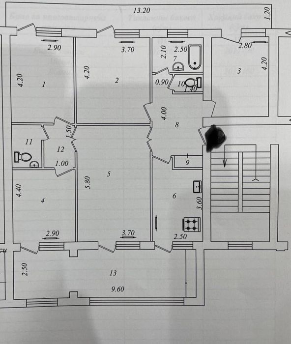 5-ти комнатная квартира Спецплан Дархан 143квм