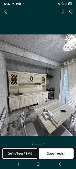 2 xonali kvartira ijaraga beriladi Sergeli Chosh tepa metro yaqnida