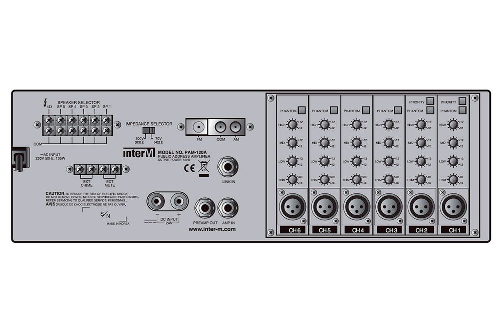 Продам усилитель INTER-M PAM-120A